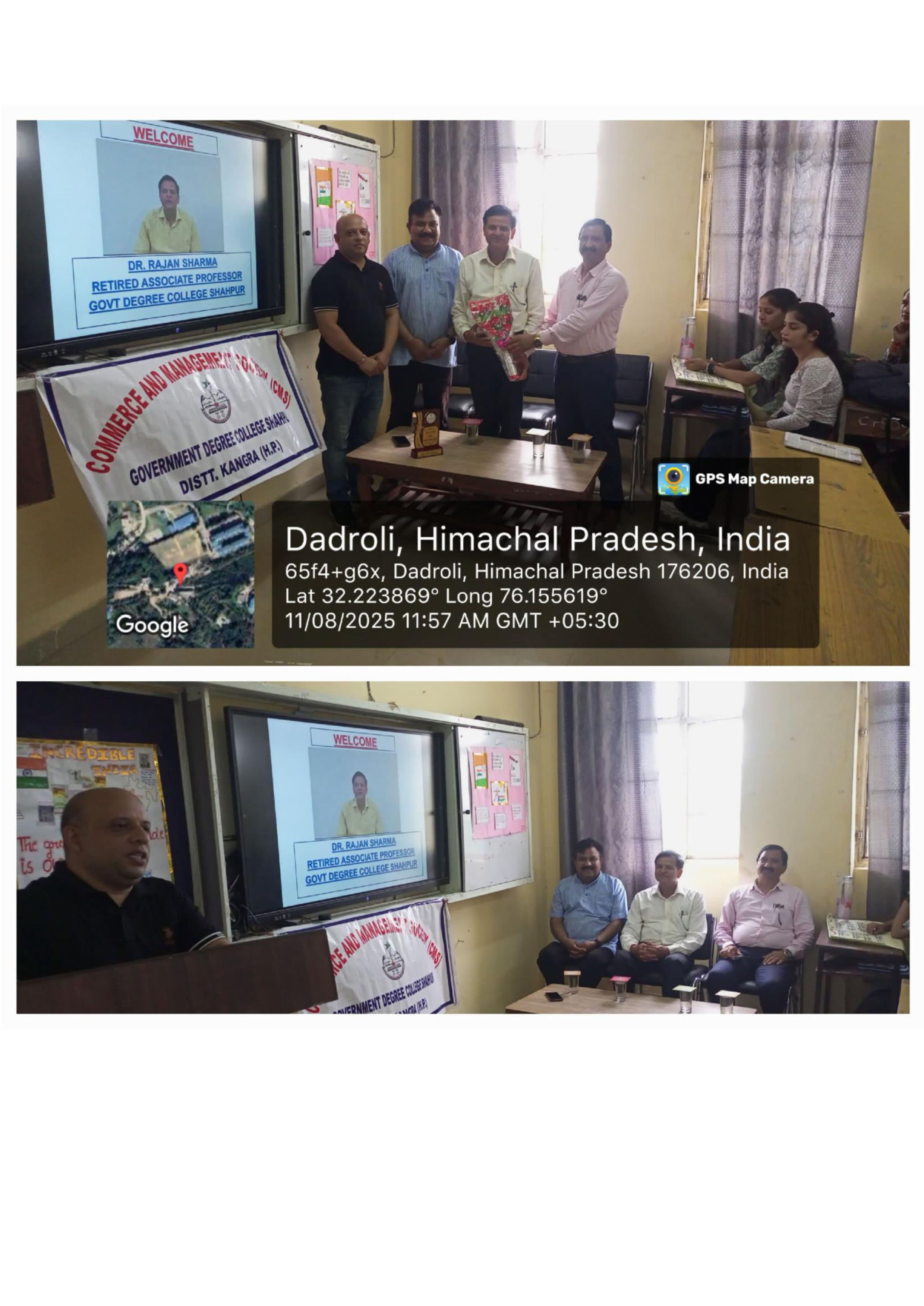invited Lecture by Dr. Rajan sharma (Report and photos)